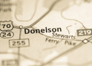 Donelson on map